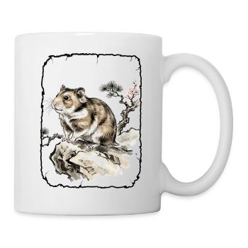Hamster Art Asian - Mug - white - Right