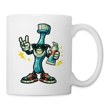 Color Hero Toothbrush Man - Mug - white - Right