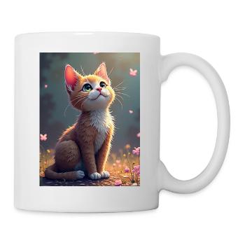 chaton_mignon - Mug blanc - blanc - Droite