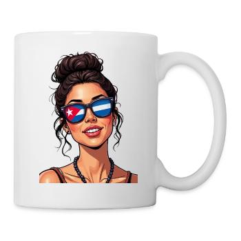 Cuba Pride & Home - Design du drapeau de Cuba - Mug blanc - blanc - Droite