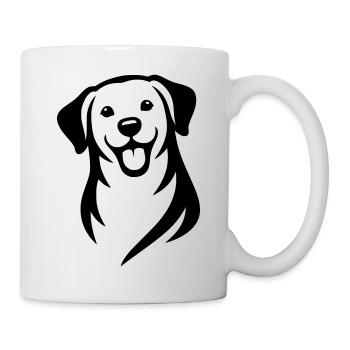 Chien - Mug blanc - blanc - Droite