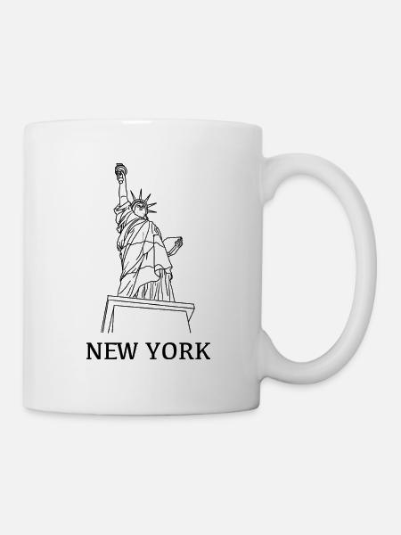 New_York_schwarz - Mug - white