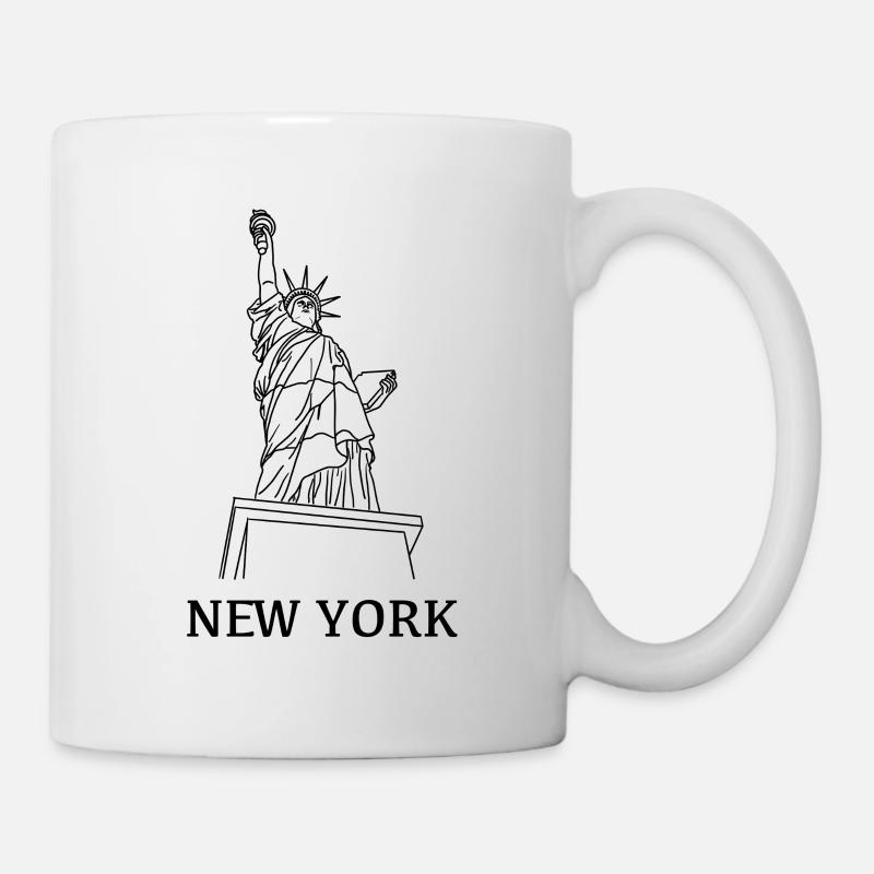 New_York_schwarz - Mug - white