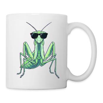 Gottesanbeterin Kung Fu Kampfkunst - Tasse - Weiß - Rechts
