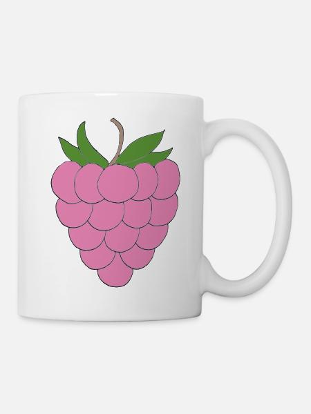 Pink Raspberry Illustration - Mug - white
