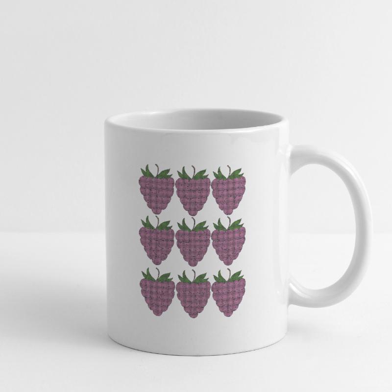 raspberry pattern textile Mug