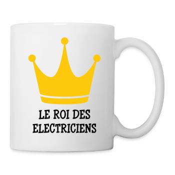 Le Roi des Électriciens : Maître de la Tension - Mug blanc - blanc - Droite