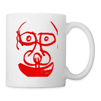 The Abstract Red Face - das abstrakte Rote Gesicht - Mug - white - Right