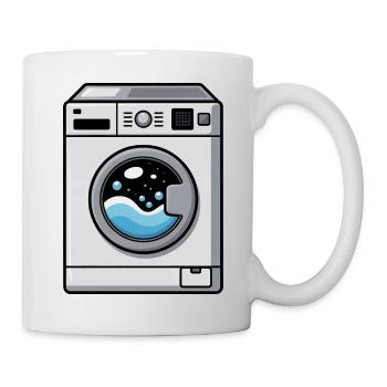 Machine à laver bande dessinée mignonne Kawaii - Mug blanc - blanc - Droite