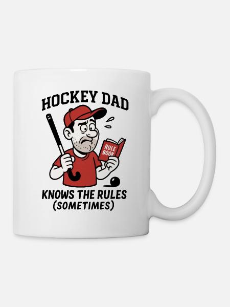 Hockey Dad - Knows the rules (sometimes) - Mug - white