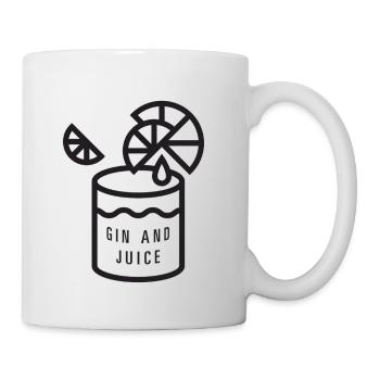 Gin und Saft - Tasse - Weiß - Rechts