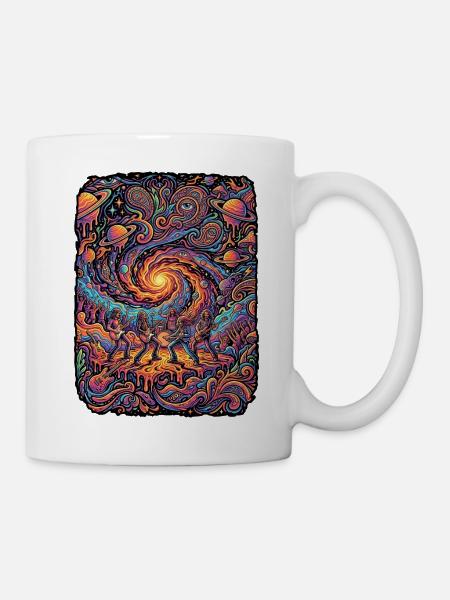Psychedelic Rock Free Mind - Tasse - Weiß