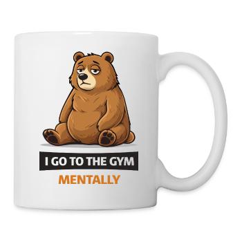 Mentalité Bear in the Gym - Mug blanc - blanc - Droite