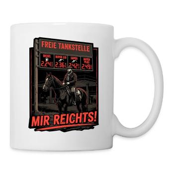 Tanken Benzin Preis Wucher - Tasse - Weiß - Rechts