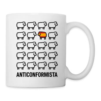 Anticonformiste Mouton Drapeau Espagne Humour - Mug blanc - blanc - Droite