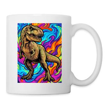 Dinosaurier - Tasse - Weiß - Rechts