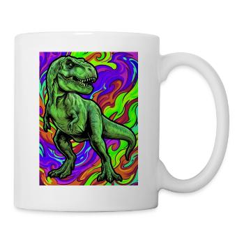 Dinosaurier - Tasse - Weiß - Rechts