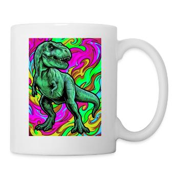 Dinosaurier - Tasse - Weiß - Rechts