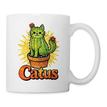 Catus Cat Cactus Illustration - Mug - white - Right