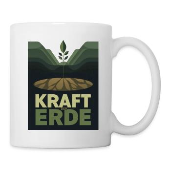 Kraft der Erde 1930s Plakat Natur Landwirtschaft - Tasse - Weiß - Rechts