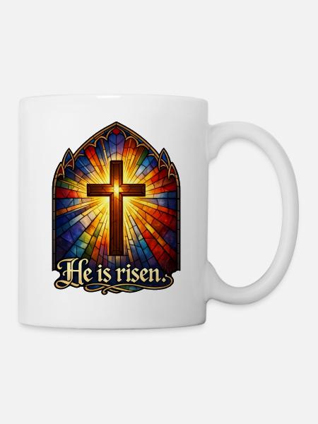 He is risen - Tasse - Weiß