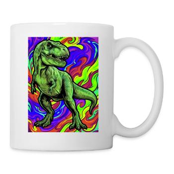Dinosaurier - Tasse - Weiß - Rechts