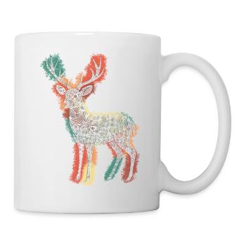 Zentangle Roebuck - Mug - white - Right