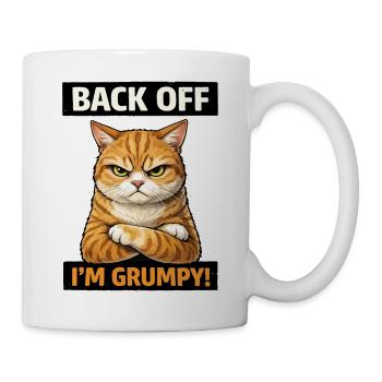 Moody Cat – Back Off Statement - Mug - white - Right