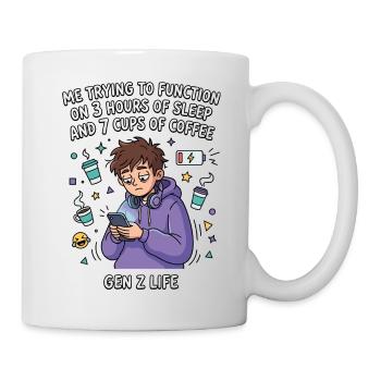 Gen Z Life Lack of Sleep Coffee - Mug - white - Right