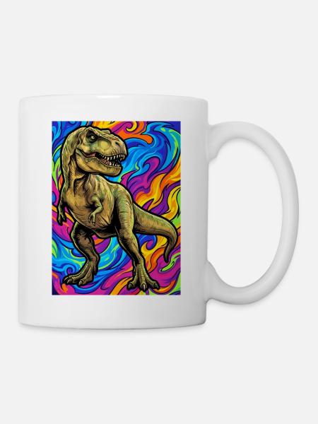 Dinosaurier - Tasse - Weiß