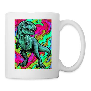 Dinosaurier - Tasse - Weiß - Rechts