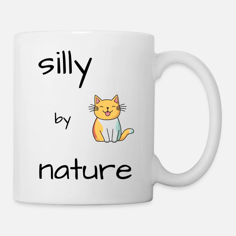 Silly Katze - Tasse - Weiß