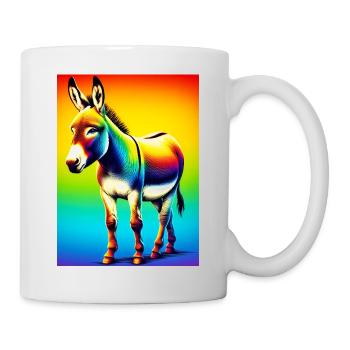 Esel-Maultier - Tasse - Weiß - Rechts
