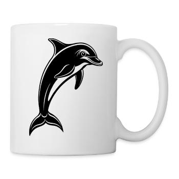 Jumping Dolphin - Mug - white - Right
