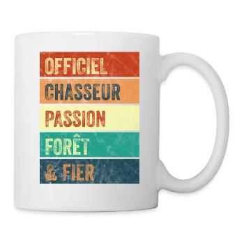 Chasseur Passion Forêt - Mug blanc - blanc - Droite