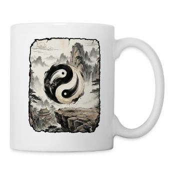 Yin und Yang Geist - Tasse - Weiß - Rechts