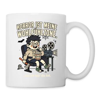 Horror ist meine Wohlfühlzone - Tasse - Weiß - Rechts