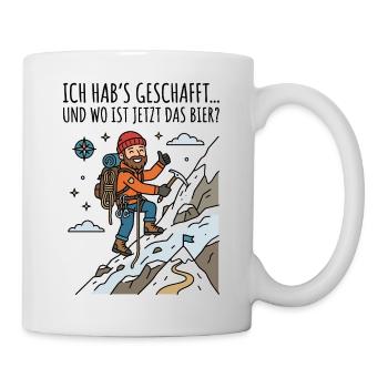 Bergsteiger Abenteuer - Tasse - Weiß - Rechts