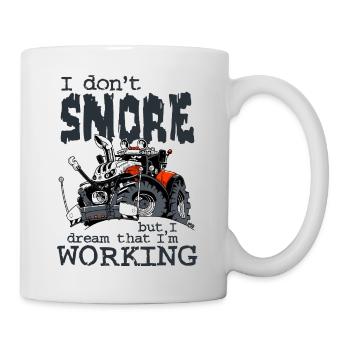 1477_I_dont_Snore-TRAKTOR - Tasse - Weiß - Rechts