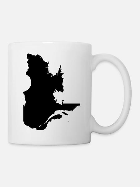 Quebec-Karte - Tasse - Weiß