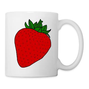 Red strawberry - Mug - white - Right