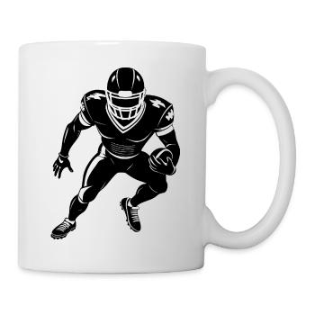 American-Football-Spieler - Tasse - Weiß - Rechts