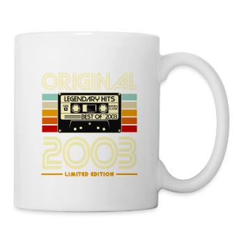 Rétro 2003 Cassette Limited - Mug blanc - blanc - Droite