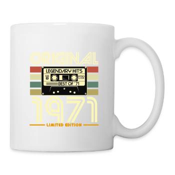 Original 1971 Retro Hits Cassette - Mug blanc - blanc - Droite