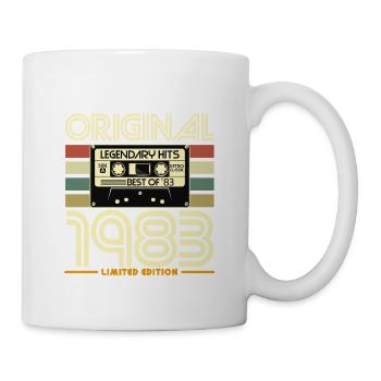 Original 1983 Cassette Retro Limited - Mug blanc - blanc - Droite