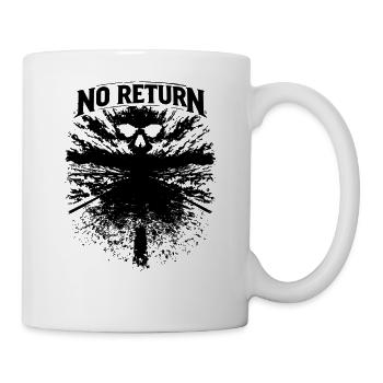 Skull Road Biker Shirt – No Return Motorcycle Vint - Mug - white - Right