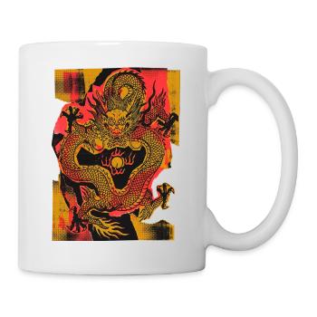 Chinese Dragon Art - Mug - white - Right