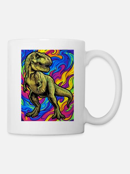 Dinosaurier - Tasse - Weiß