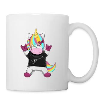 Rock Arc-en-ciel Licorne - Mug blanc - blanc - Droite