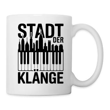 Klavier - Stadt der Klänge personalisierbar - Tasse - Weiß - Rechts